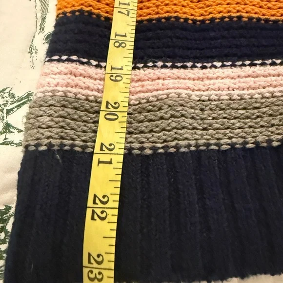 Women's Striped Navy Sweater - Picture 5 of 6